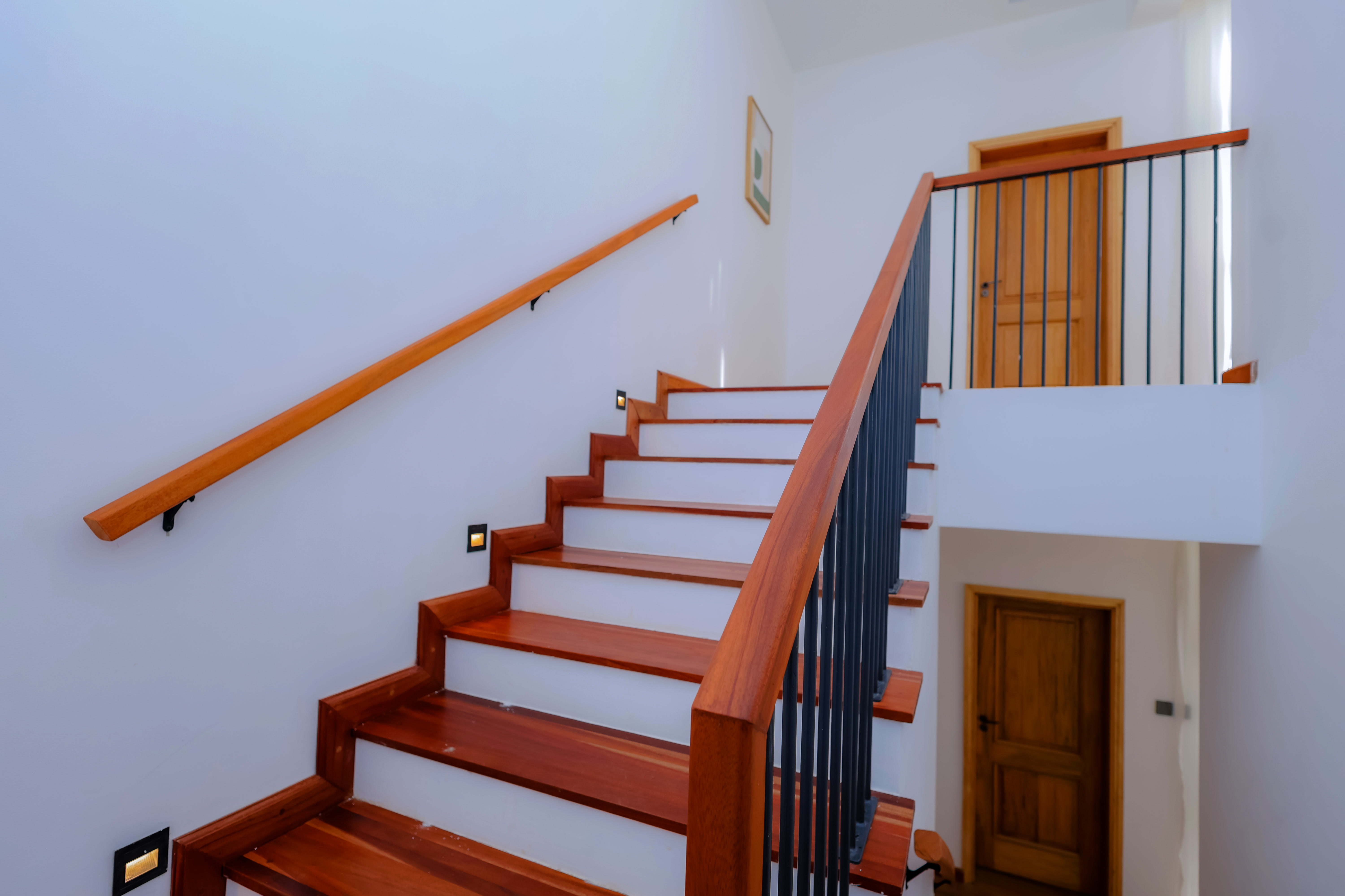 Peaceful garden bench setting within the villa grounds